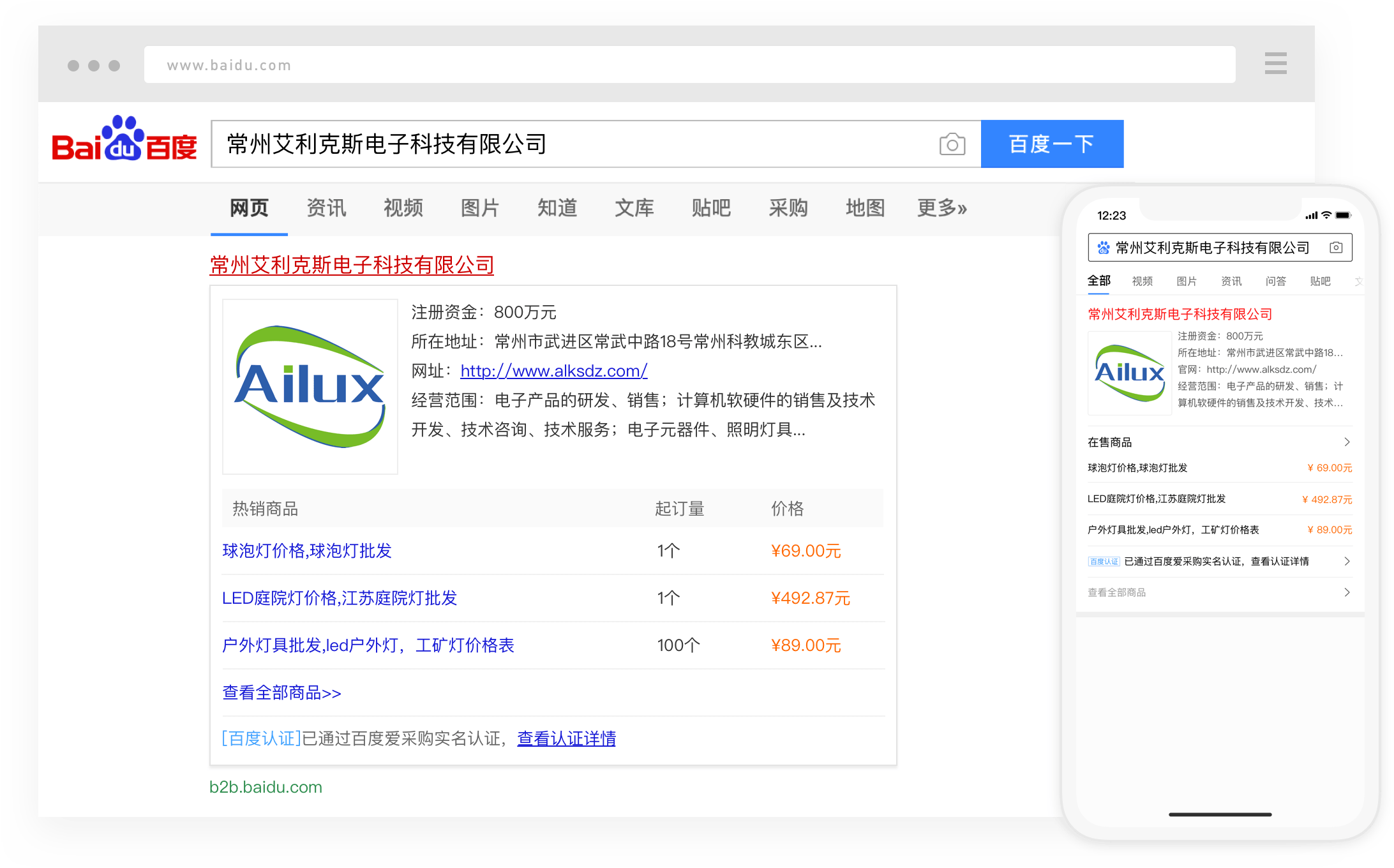 專屬企業(yè)名片